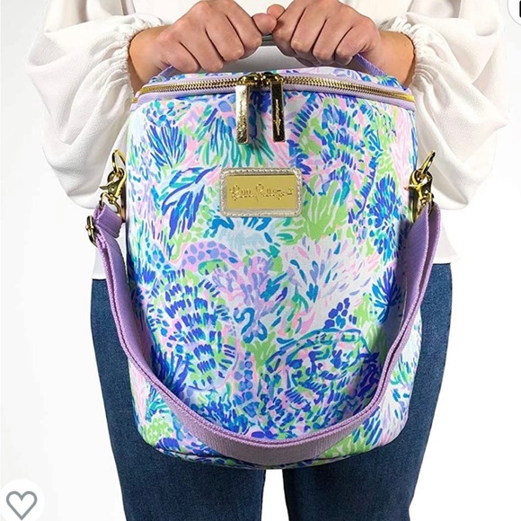 Lilly Pulitzer Purple/Blue/Green Insulated Soft Beach Cooler!  NWT - Picture 3 of 3